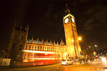 Big Ben at night, London, England, United Kingdom, Europe