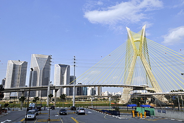 Octavio Frias Cable Bridge, Sao Paulo, Brazil, South America