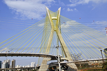 Octavio Frias Cable Bridge, Sao Paulo, Brazil, South America