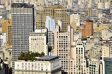 Sao Paulo, view from the rooftop of Italia Building, Sao Paulo, Brazil, South America