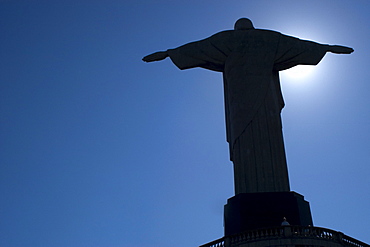 Statue of Christ the Redeemer, chosen one of the seven wonders of the modern world, Rio de Janeiro, Brazil, South America