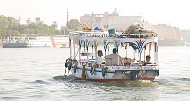 local ferry. The Nile, Luxor, Nile Valley, Egypt, Africa 