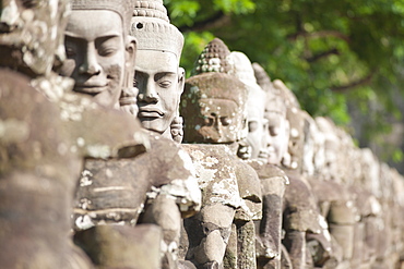South Gate to Angkor Thom, Angkor, UNESCO World Heritage Site, Siem Reap, Cambodia, Indochina, Southeast Asia, Asia
