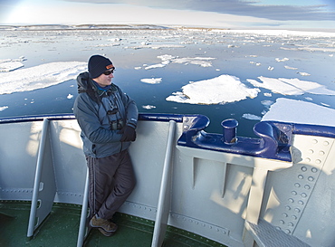 The Stockholm, Tourist, ice braker, ice sheets, . Longyearbyen, Svalbard, Norway