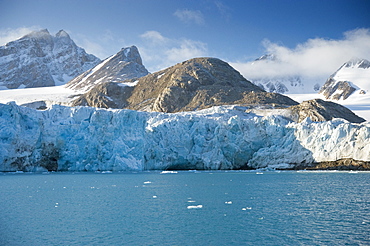 Glacier face. Longyearbyne, Svalbard, Norway