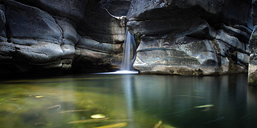 Waterfall. Roccatederight, Italy