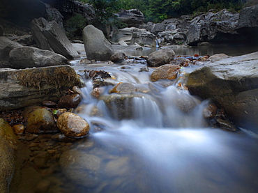 Waterfall. Roccatederight, Italy