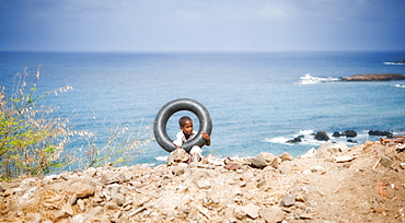 East Coast Beach, 03/04/2009. Praia, Pedro Badejo, Sao Tiago Island. Cape Verde