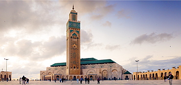 11/04/2009. Hassan II Mosque (worlds 2nd largest), afternoon. Morocco, Al-Magreb, Casablanca. Casablanca, Casablanca City, Morocco. Morocco