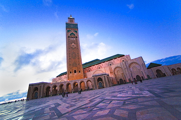 11/04/2009. Hassan II Mosque (worlds 2nd largest), afternoon. Morocco, Al-Magreb, Casablanca. Casablanca, Casablanca City, Morocco. Morocco