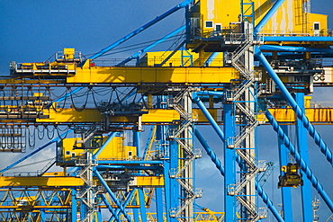 Dock Yards, crane, industry. Casablanca, Port Of Casablanca, Morocco