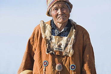 Inuit Male of  Koryaks peoples in native clothes, Ossora Village (Koryakskiy Peninsular) Russia, Asia