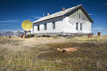 Reindeer Camp of the inuit Chukchis peoples, seasonaly used, Gabriel Bay (Bering Sea) Russia, Asia