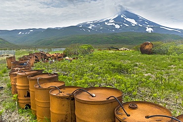 2008, Soviet and Japanese abandoned camps and airfield, debris, Matua Island, Kuril Islands, Russia, Asia