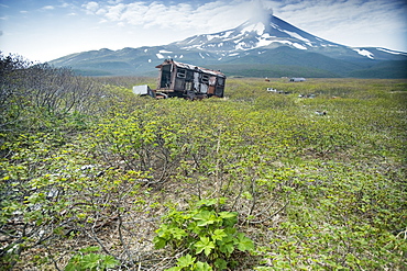 2008, Soviet and Japanese abandoned camps and airfield, debris, Matua Island, Kuril Islands, Russia, Asia