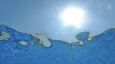 Abstract images of the water  ripples on surface in a swimming pool