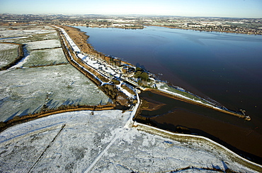 Double Locks with Topsham in the background. Devon, UK