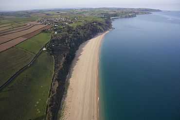 views over the cliffs near Blackpool. South Devon. UK