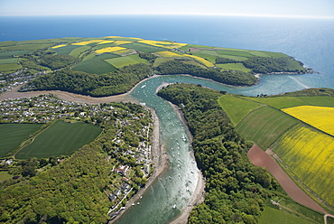 Newton Ferries showing Newton Creeks. Devon. UK