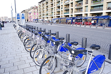 Bicycle hire in Marseille, Provence, France, Europe