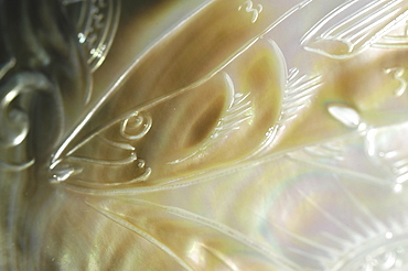 Mother of Pearl carving. French Polynesia