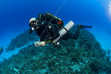 Technical Divers using Trimix, Rebreathers and technical diving equipment, Divetech, Grand Cayman, Cayman Islands, Caribbean