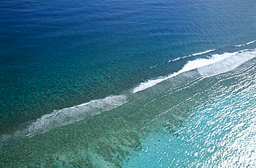 Reef line. Cayman Islands.