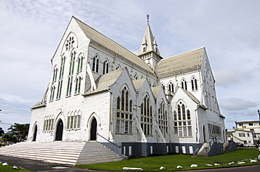 St. George's cathedral, one of the world's tallest wooden buildings, Georgetown, Guyana, South America