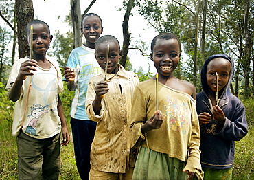 A popular bartering gift in many areas of Africa is the pencil.  It encourages education, is inexpensive in the western world and very useful in Africa.  It also discourages children begging for money. Gikongoro, Rwanda, East Africa