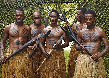 Authentic Fiji natives, First Landing Resort, Nalamu Beach, Vuda Point, Fiji, Pacific Islands, Pacific