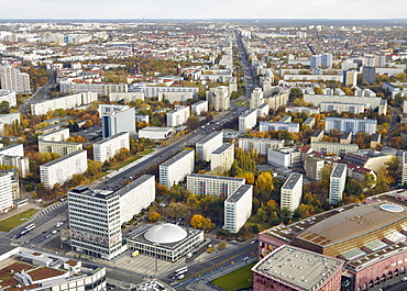 View of East Berlin, Berlin, Germany, Europe