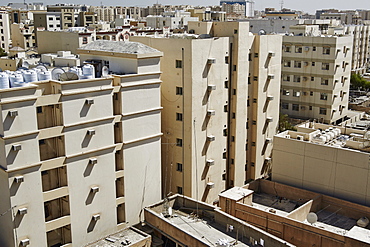 Al Asiri district with an older style of building, Doha, Qatar, Middle East