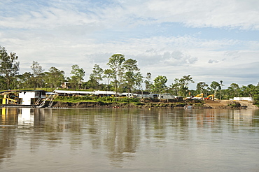 Oil exploration, Cuyabeno, Ecuador. 