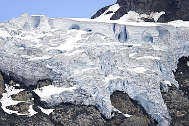 A view of Lamplugh Glacier in Glacier Bay National Park, Southeast Alaska, USA.