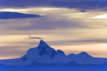 Iceberg detail in and around the Antarctic Peninsula during the summer months. More icebergs are being created as global warming is causing the breakup of major ice shelves and glaciers.