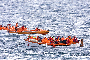 Images of the rescue of 154 people from the sinking expedition ship Explorer in Antarctica