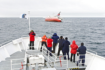 Images of the rescue of 154 people from the sinking expedition ship Explorer in Antarctica