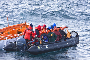 Images of the rescue of 154 people from the sinking expedition ship Explorer in Antarctica