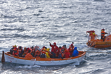 Images of the rescue of 154 people from the sinking expedition ship Explorer in Antarctica