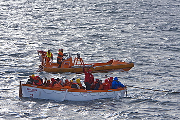 Images of the rescue of 154 people from the sinking expedition ship Explorer in Antarctica