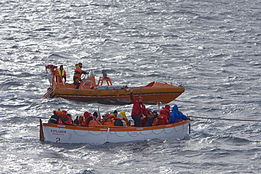 Images of the rescue of 154 people from the sinking expedition ship Explorer in Antarctica