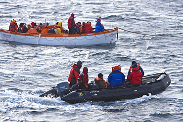 Images of the rescue of 154 people from the sinking expedition ship Explorer in Antarctica