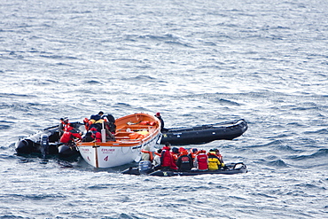 Images of the rescue of 154 people from the sinking expedition ship Explorer in Antarctica