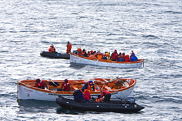 Images of the rescue of 154 people from the sinking expedition ship Explorer in Antarctica