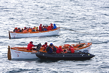 Images of the rescue of 154 people from the sinking expedition ship Explorer in Antarctica