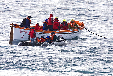 Images of the rescue of 154 people from the sinking expedition ship Explorer in Antarctica