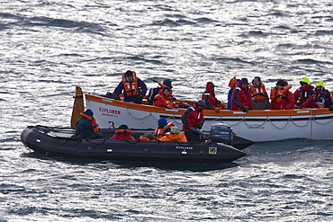 Images of the rescue of 154 people from the sinking expedition ship Explorer in Antarctica