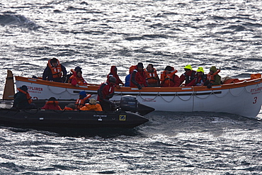 Images of the rescue of 154 people from the sinking expedition ship Explorer in Antarctica