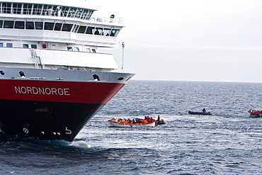 Images of the rescue of 154 people from the sinking expedition ship Explorer in Antarctica