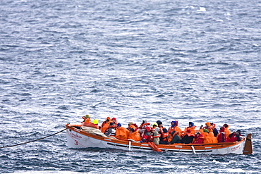 Images of the rescue of 154 people from the sinking expedition ship Explorer in Antarctica